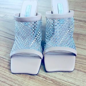 Stella McCartney crystal mesh mules. Brand new